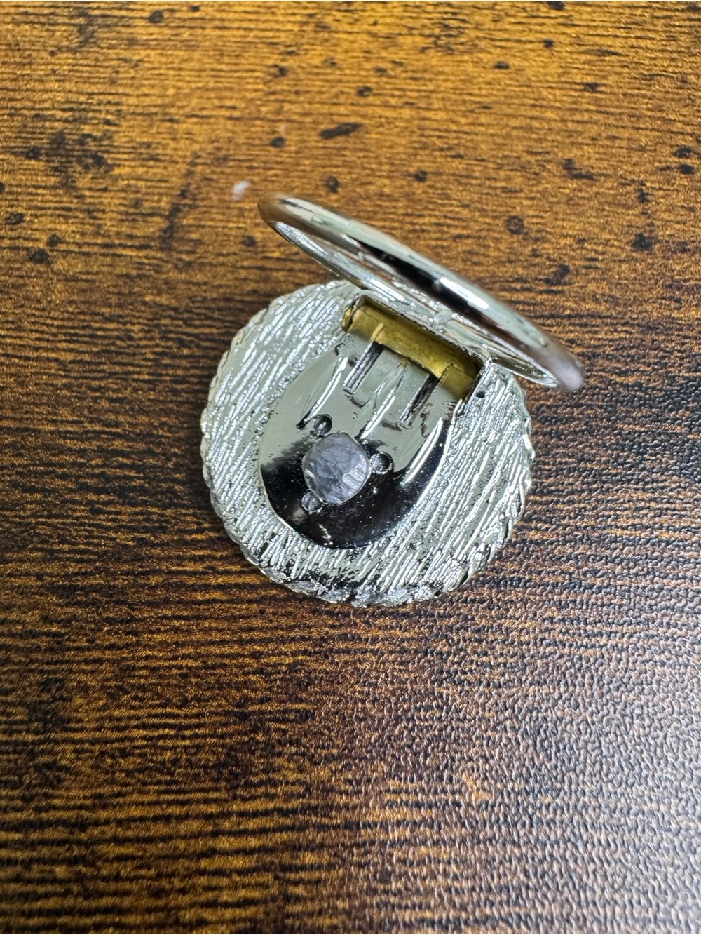 Vintage Silver Roman Coin Style Scarf Clip - Picture 4 of 5